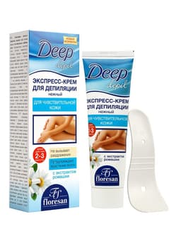 Экспресс-крем для депиляции Floresan Deep Depil нежный, для чувствительной кожи, 100 мл
