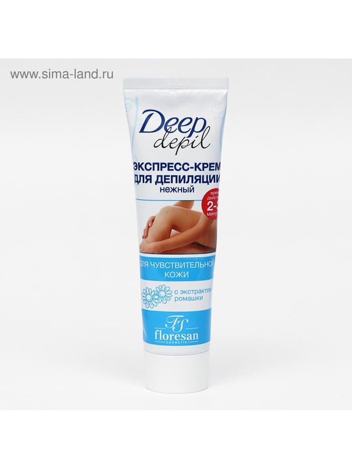 Экспресс-крем для депиляции Floresan Deep Depil нежный, для чувствительной кожи, 100 мл
