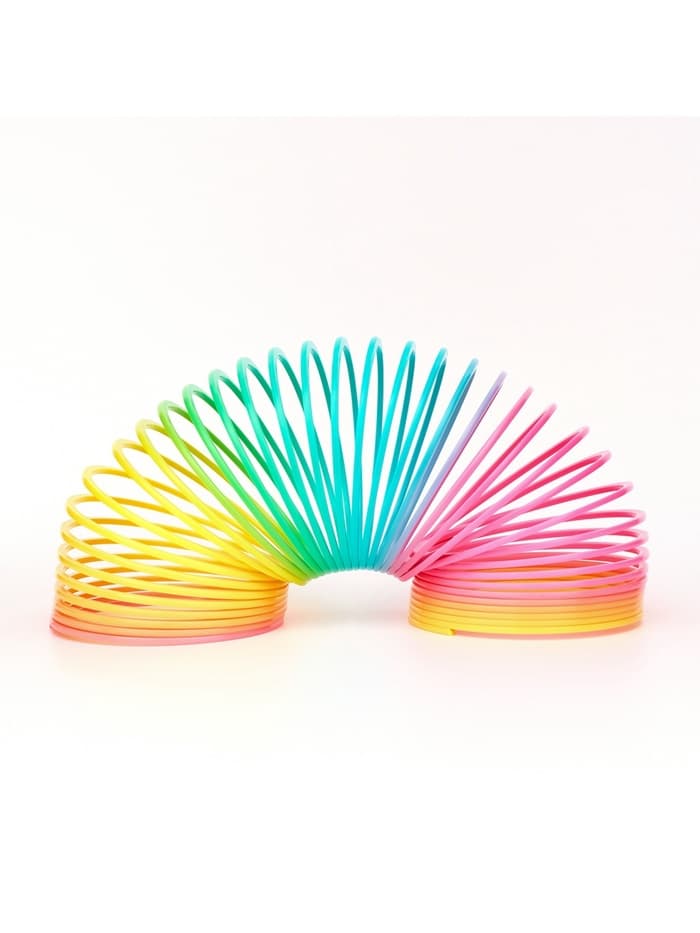 Пружинка - радуга «Матовая», в сетке, d=9 см