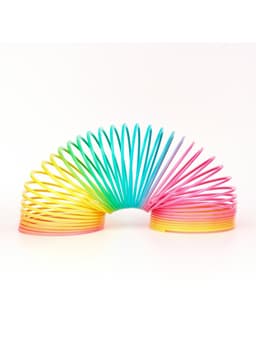 Пружинка - радуга «Матовая», в сетке, d=9 см