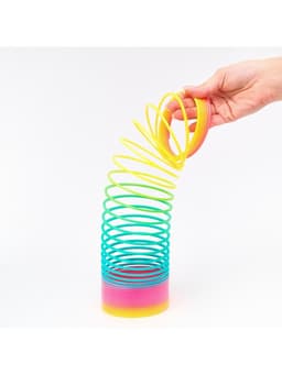 Пружинка - радуга «Матовая», в сетке, d=9 см