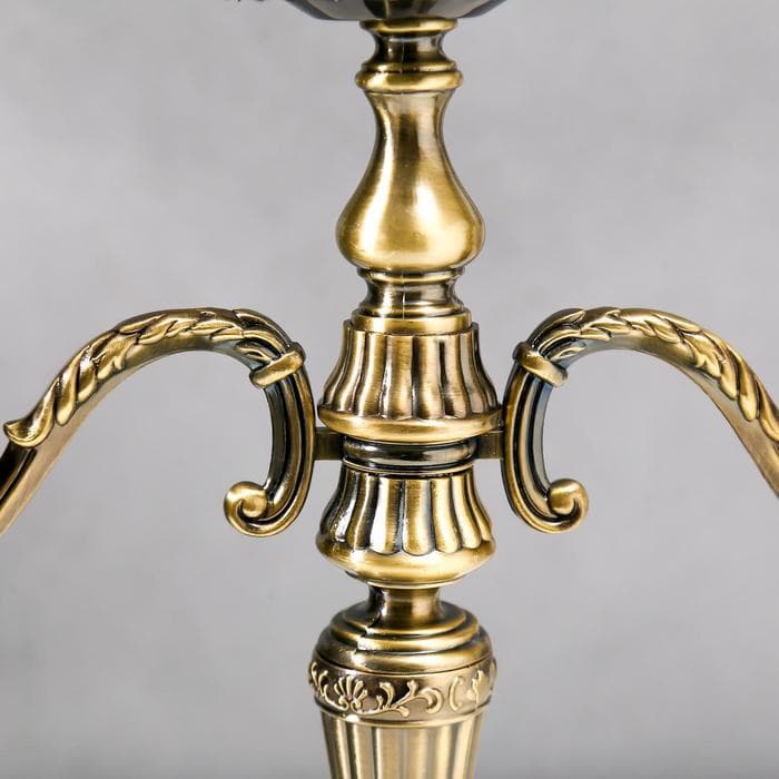 Металлический подсвечник на 3 свечи «Канделябр. Рим», под латунь, 36×32×12.5 см