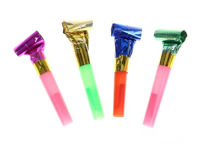 Дудка язычок, набор 24 шт., МИКС