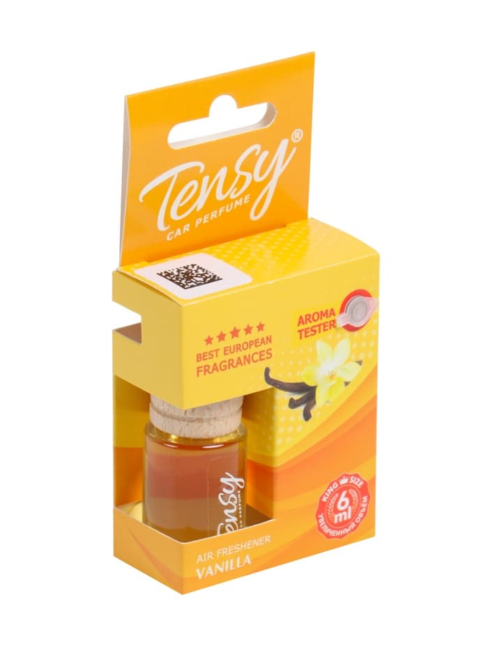 Ароматизатор в машину Tensy, ваниль, бутылочка, 6 мл, ТВ-10