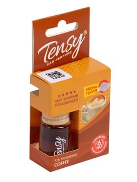 Ароматизатор в машину Tensy, кофе, бутылочка, 6 мл, ТВ-05