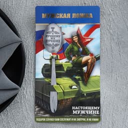 Ложка чайная с гравировкой «За тобой как за стеной!», h=14 см