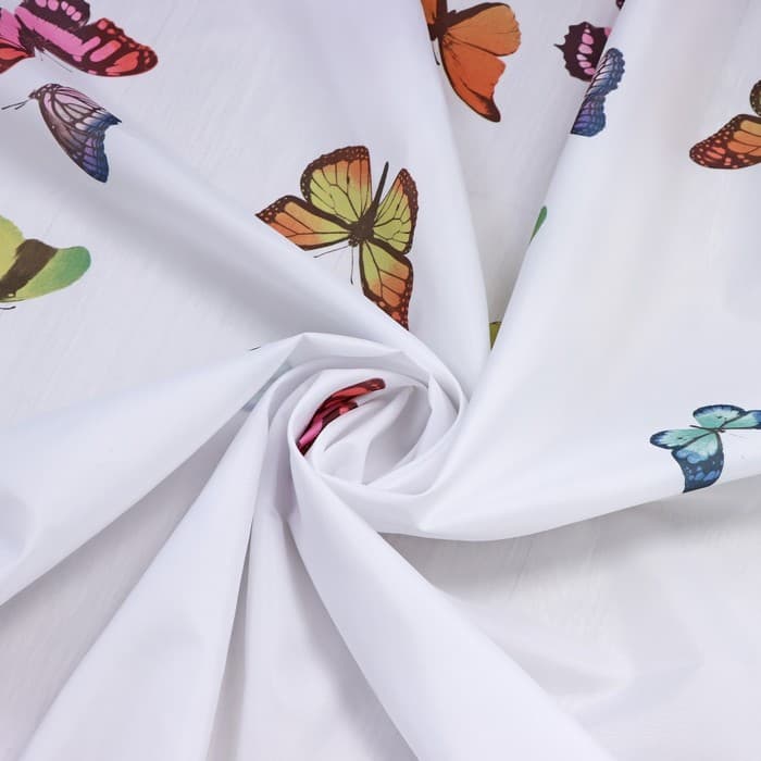 Штора для ванной Доляна «Бабочки», 180×180 см