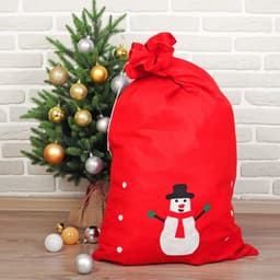 Мешок Деда Мороза «Снеговик», 60×95 см