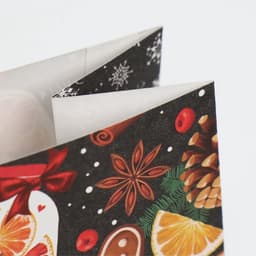 Пакет подарочный без ручек новогодний «Счастливых моментов», 10×19.5×7 см