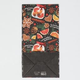 Пакет подарочный без ручек новогодний «Счастливых моментов», 10×19.5×7 см