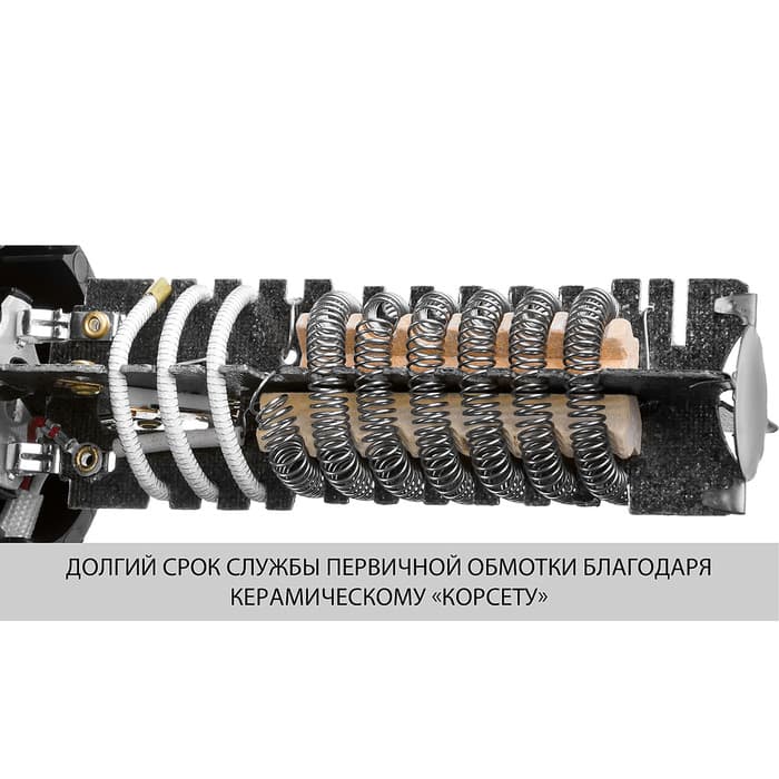 Фен технический «ЗУБР» ФТ-1600, насадки 3 шт., 350/550 град., 1600 Вт