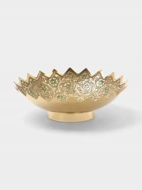 Блюдо «Многогранность», 5×15×15 см, латунь, цветная эмаль