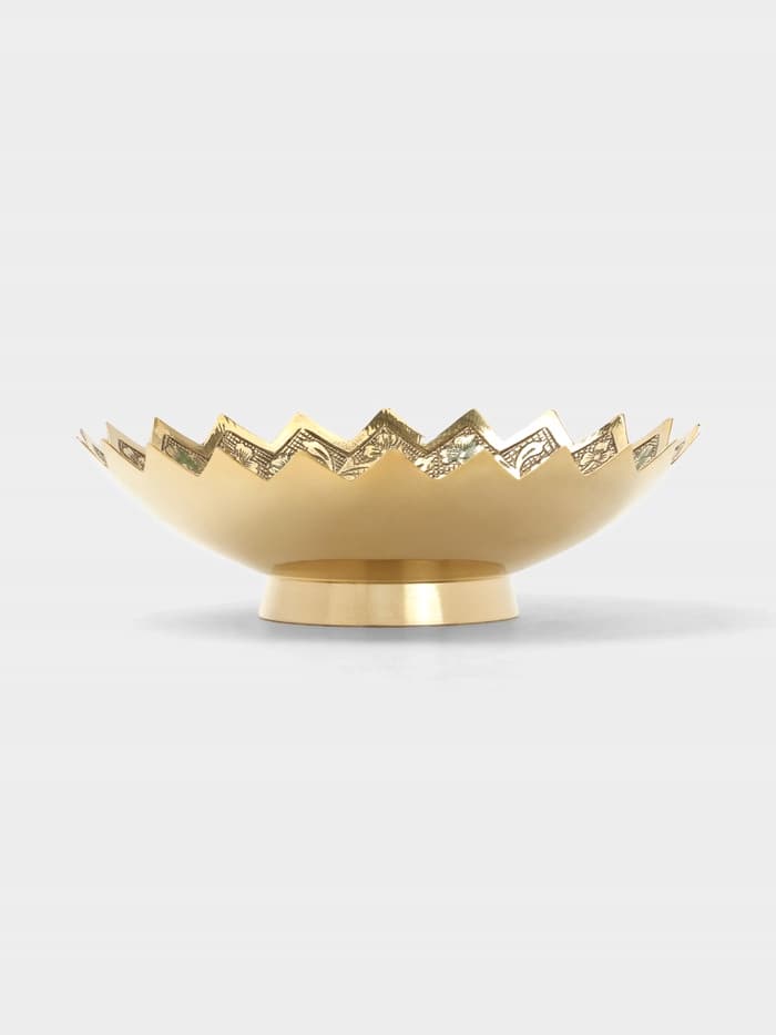 Блюдо «Многогранность», 5×15×15 см, латунь, цветная эмаль