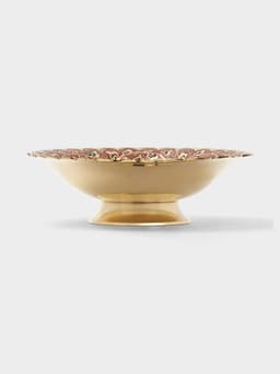 Блюдо «Живая изгородь», 6.5×20×20 см, латунь, цветная эмаль, МИКС