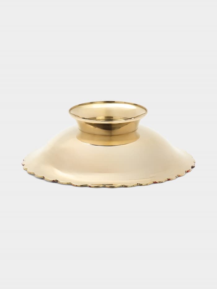 Блюдо «Живая изгородь», 6.5×20×20 см, латунь, цветная эмаль, МИКС