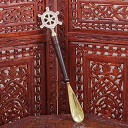 Ложка для обуви «Штурвал», 37×7.5×2.5 см, латунь