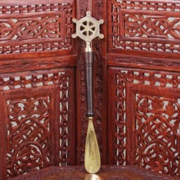 Ложка для обуви «Штурвал», 37×7.5×2.5 см, латунь