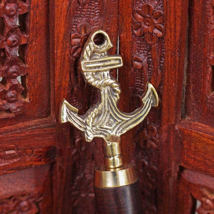 Ложка для обуви «Якорь», 51×5.5×2.5 см, латунь