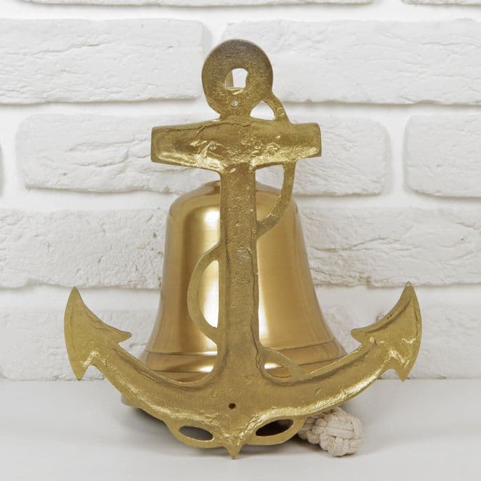 Рында «Якорь с канатом», 28×24×18 см, алюминий