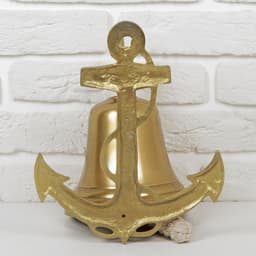 Рында «Якорь с канатом», 28×24×18 см, алюминий