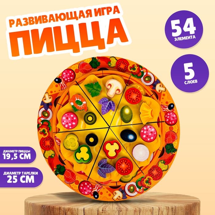 Развивающая игра «Пицца»