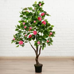 Куст искусственный «Роза кустовая», с горшком, h=120 см, МИКС