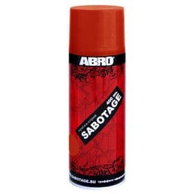Краска-спрей ABRO SABOTAGE 6 оранжево-красный, 400 мл SPG-006