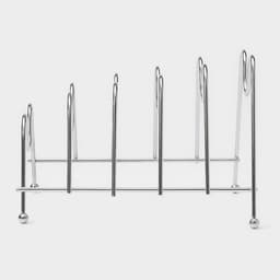 Подставка для крышек на 5 предметов Доляна, 22.5×20.5×16.5 см, хром