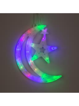 Светодиодная фигура «Месяц» 20×30 см, пластик, 220 В, свечение мульти (RG/RB)