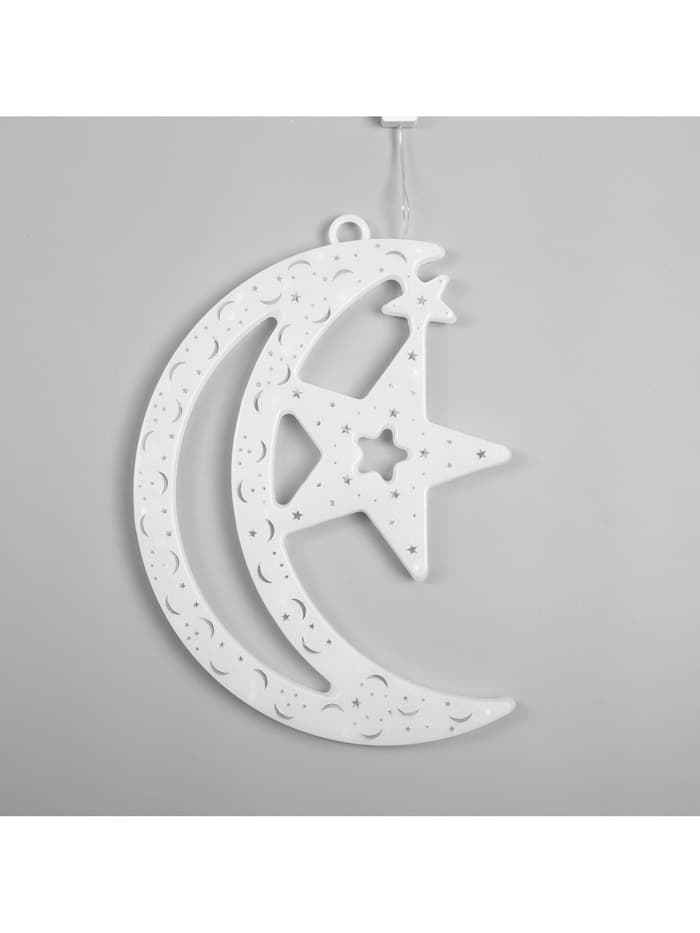 Светодиодная фигура «Месяц» 20×30 см, пластик, 220 В, свечение мульти (RG/RB)