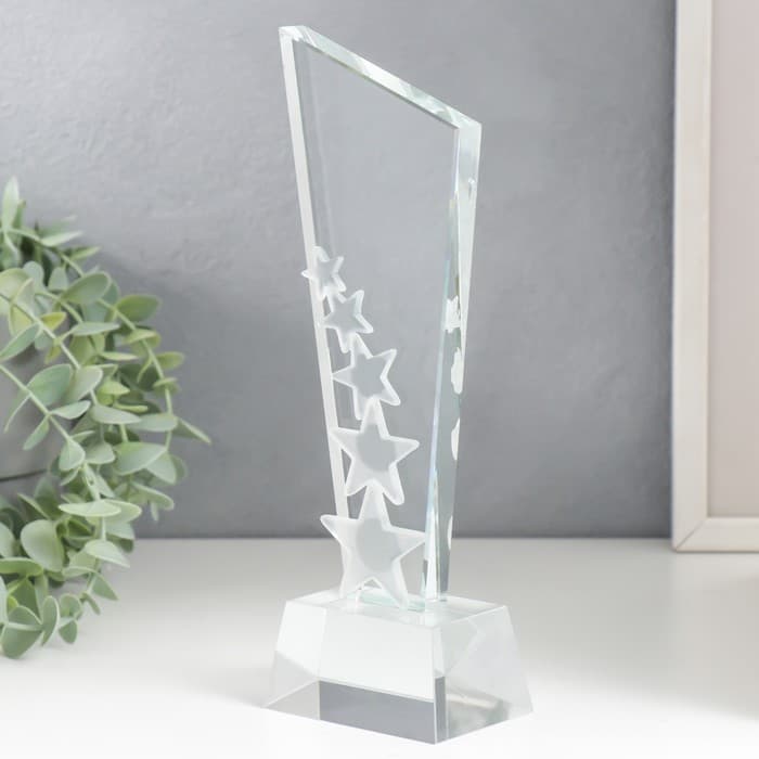 Фигурка стекло «Стела наградная. Победитель», 25×8×5.8 см