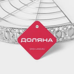 Полка для ванной Доляна, угловая, 3-ярусная, 23×23×54 см, хромированная