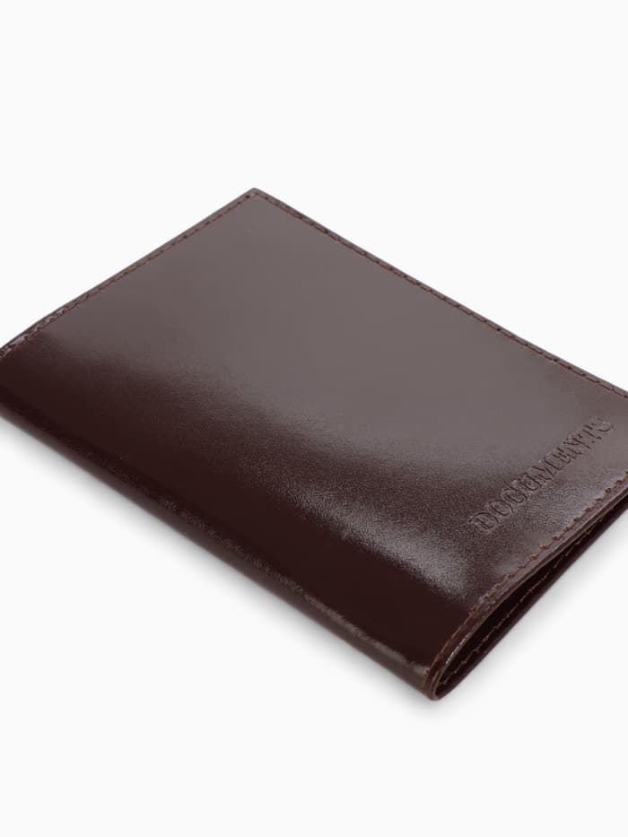 Обложка для автодокументов, коричневая