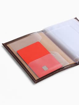 Обложка для автодокументов, коричневая