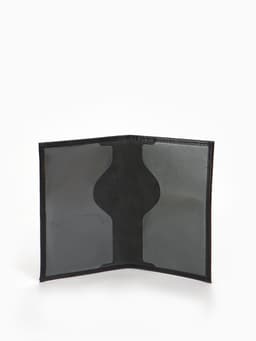 Обложка для военного билета, натуральная кожа, чёрная