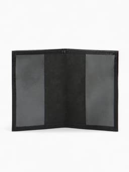 Обложка для пенсионного удостоверения, из натуральной кожи, чёрная