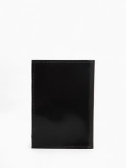 Обложка для пенсионного удостоверения, из натуральной кожи, чёрная