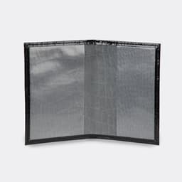 Обложка для пенсионного удостоверения, натуральная кожа, чёрная