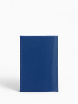 Обложка для паспорта, с тиснением фольгой, с гербом, гладкая, синяя