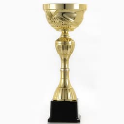 Кубок 134B, наградная фигура, золото, подставка пластик, 31.3×11.8×9.2 см