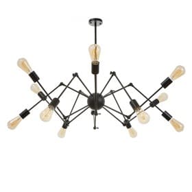 Люстра «Краб» E27 12×40 Вт черный 80×80×100 см BayerLux