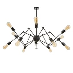 Люстра «Краб» E27 12×40 Вт черный 80×80×100 см BayerLux