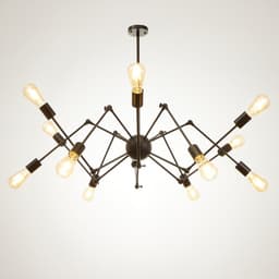 Люстра «Краб» E27 12×40 Вт черный 80×80×100 см BayerLux