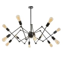 Люстра «Краб» E27 12×40 Вт черный 80×80×100 см BayerLux