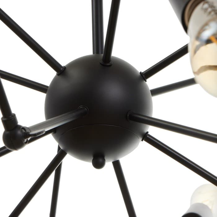 Люстра «Краб» E27 12×40 Вт черный 80×80×100 см BayerLux