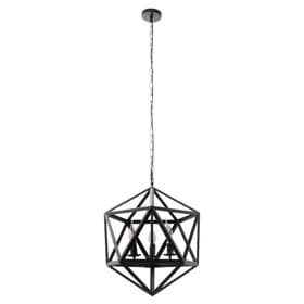 Люстра BayerLux Подвес BayerLux «Геометрия» E14 3×40 Вт черный 45×45×45 см