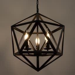 Люстра BayerLux Подвес BayerLux «Геометрия» E14 3×40 Вт черный 45×45×45 см