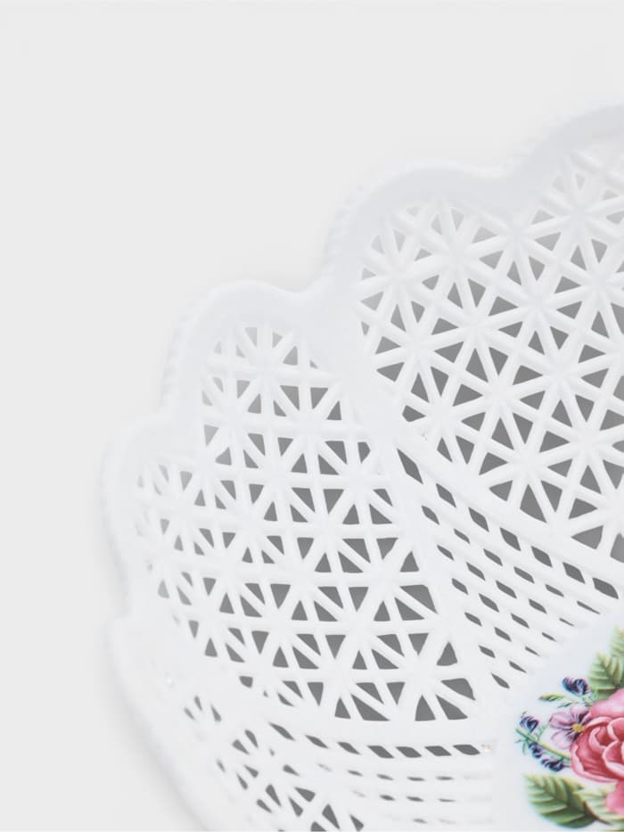 Ваза для хлеба и фруктов «Кубань. Сердце», 18×4.5 см, белый, рисунок МИКС