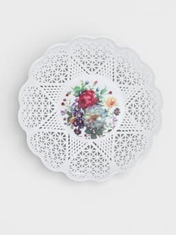 Ваза для хлеба и фруктов «Кубань. Сердце», 18×4.5 см, белый, рисунок МИКС