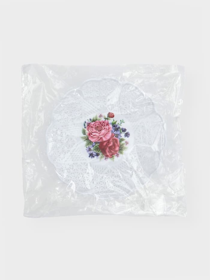 Ваза для хлеба и фруктов «Кубань. Сердце», 18×4.5 см, белый, рисунок МИКС